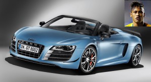 Image d'Audi R8 GT Spyder de Neymar