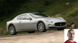 Image de Stéphane Ruffier et sa Maserati GranTurismo