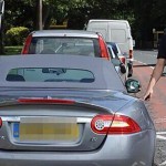 Image de Steven Gerrard et sa Jaguar XKR