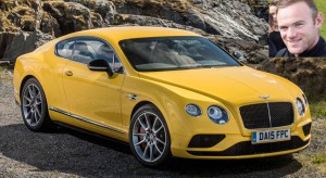 Image de Wayne Rooney et sa Bentley Continental GT